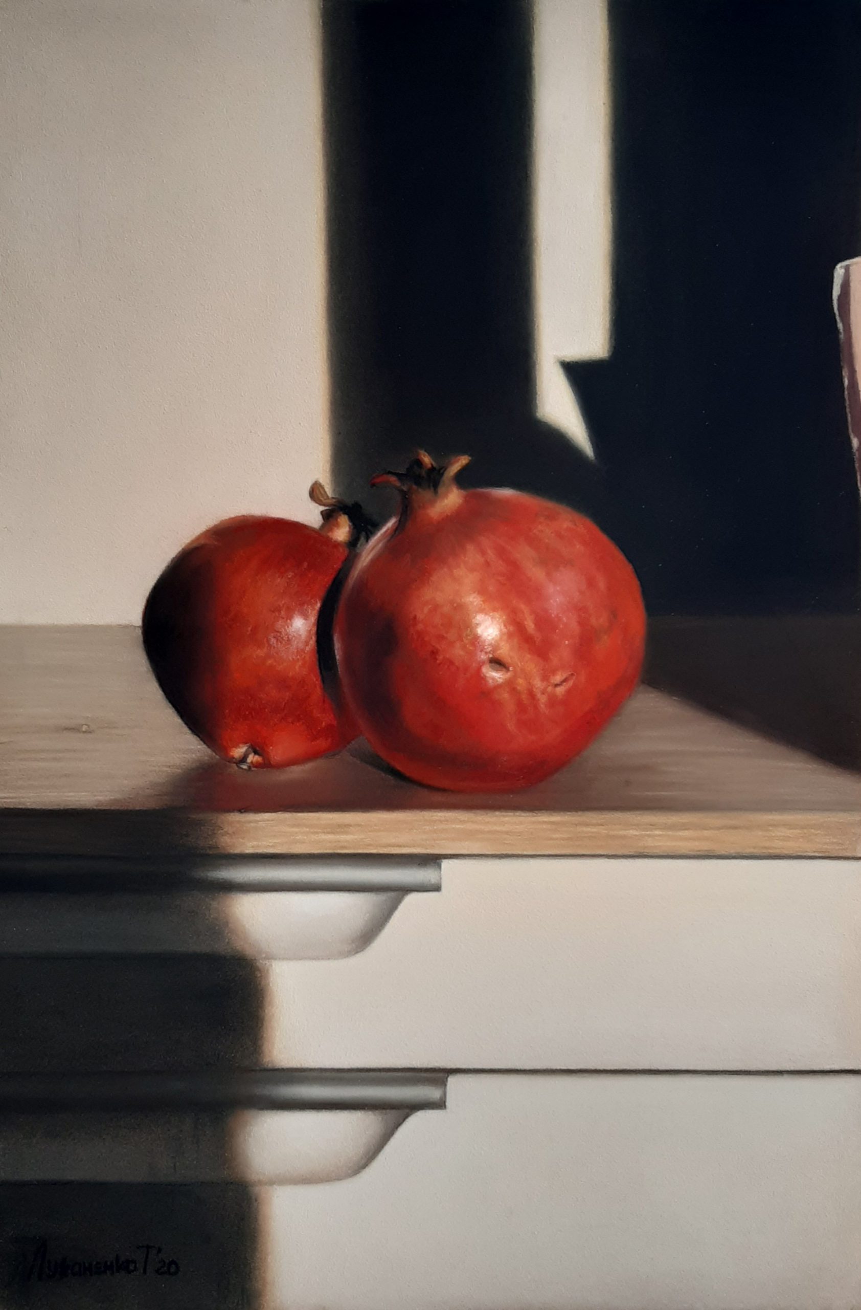 Pomegranates pomegranates soft pastel